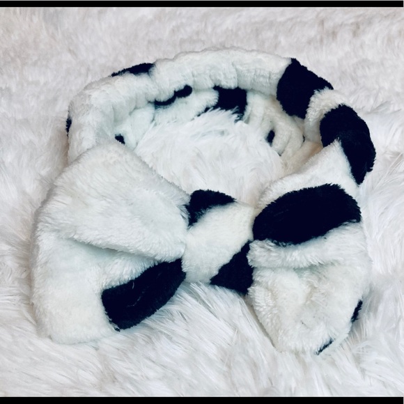 SET 2 Pcs SPA HEADBAND with Bow Red and White Polka Dot Women’s -Girls Hairband - Picture 5 of 11